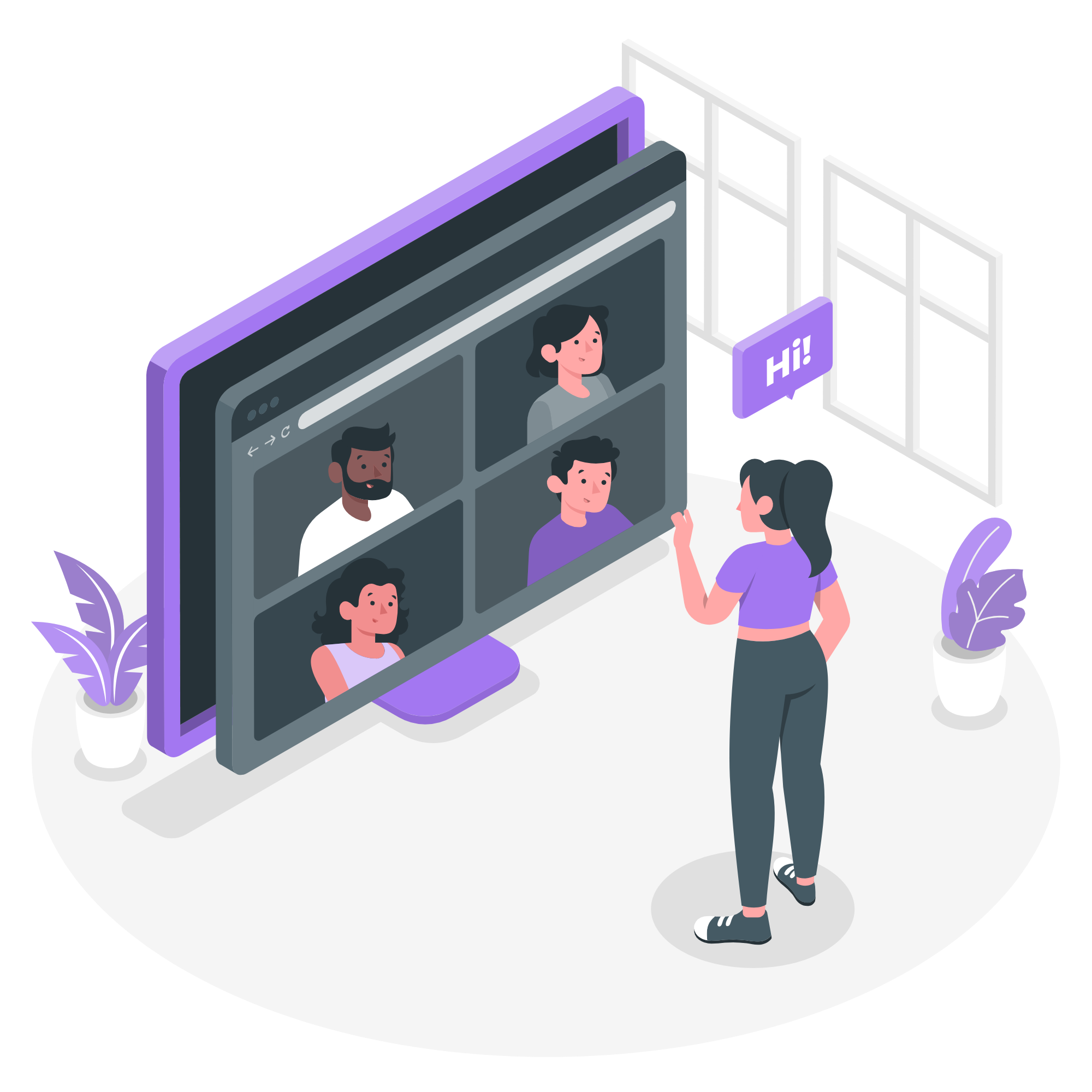 Community chat illustration